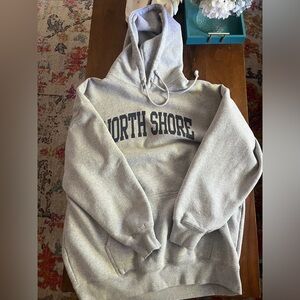 Brandy Melville John Galt North Shore one size gray oversized hoodie.